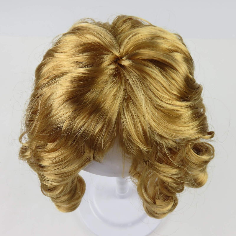 Drasawee Pet Supplies -Dog Costumes Queen Style Pet Dog Wigs-gift Gold Yellow - Image 2